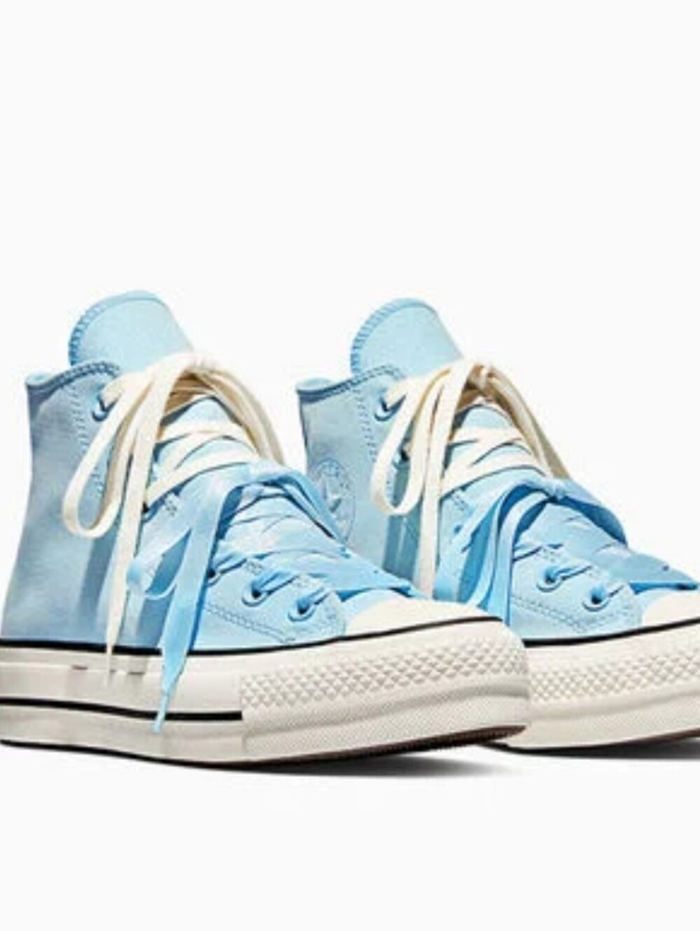 Converse Chuck Taylor All Star Lift Platform Peached Canvas Sneaker- Clear Skies - Picture 2 of 12